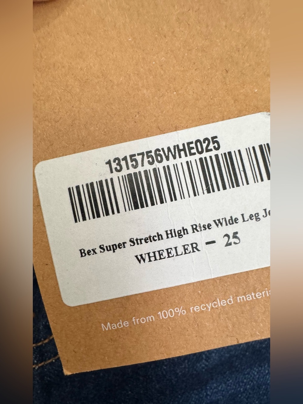 NWT Reformation Bex Super Stretch High Rise Wide Leg Jeans in “Wheeler” - Picture 11 of 15